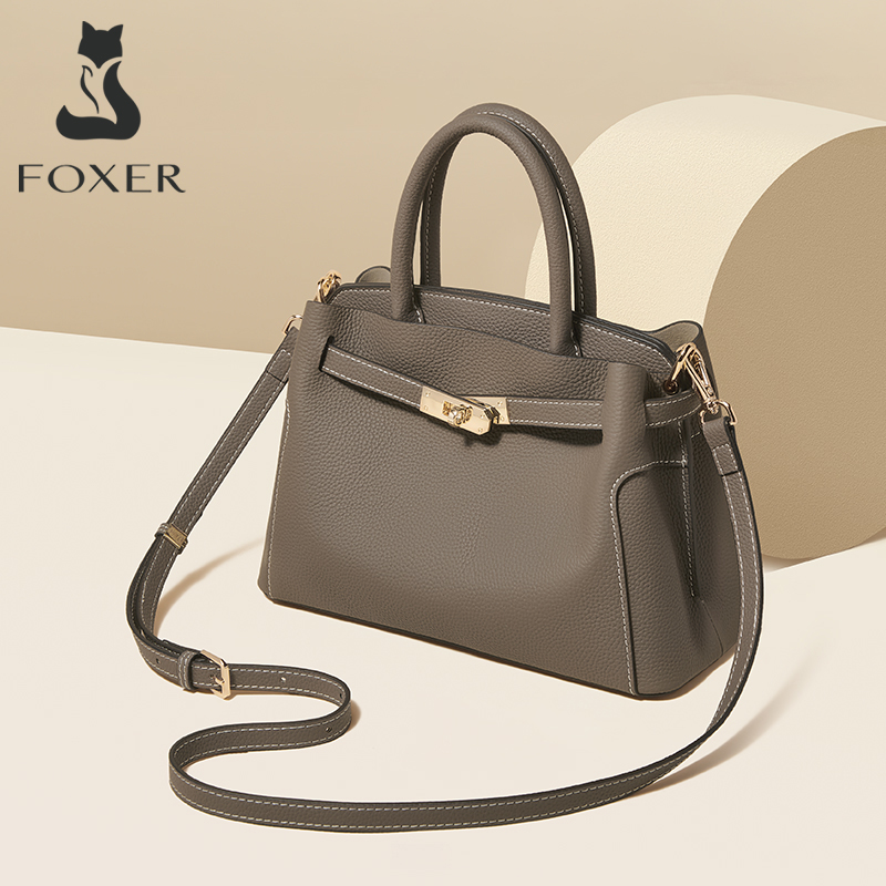 Luxury Bags For Sale - FOXER Genuine Leather Women's Handbag Luxury