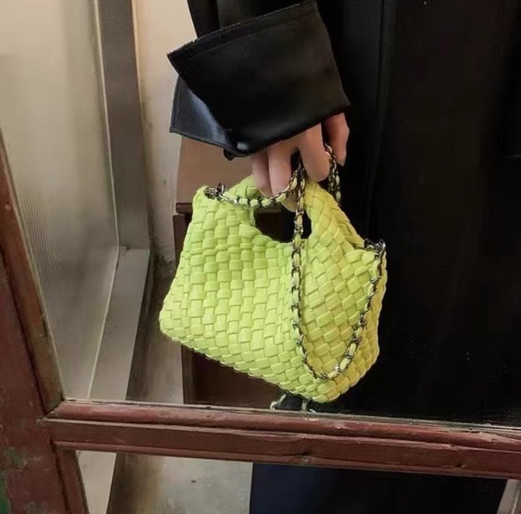 Luxury Bags Reseller - Korean Luxury Woven PU Handbag Women