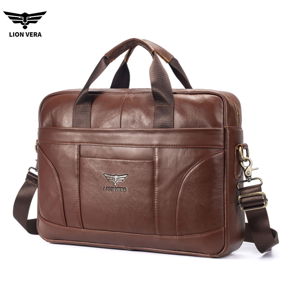 Luxury Bags For Laptop - LION VERA Genuine Leather Bussiness Briefcases