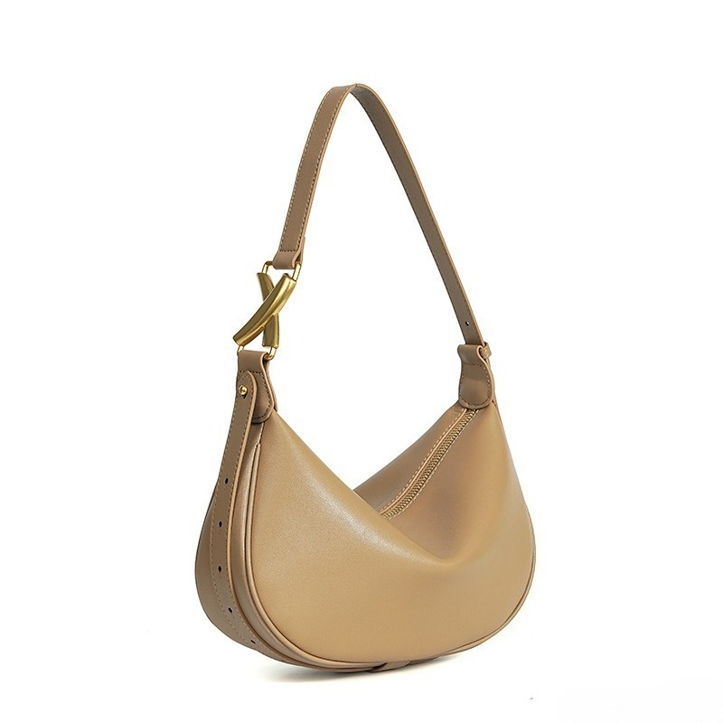 Luxury Bags Everyday - Minimalist Crescent Shoulder Bag for Women