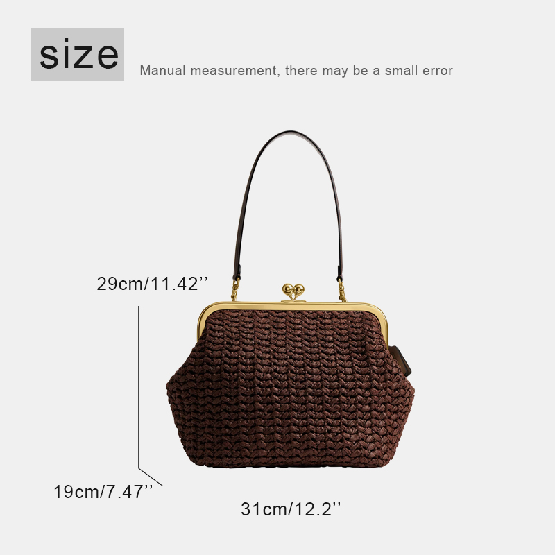 Hand-Woven Kisslock Frame Shou - Luxury Bags Made recension och pris
