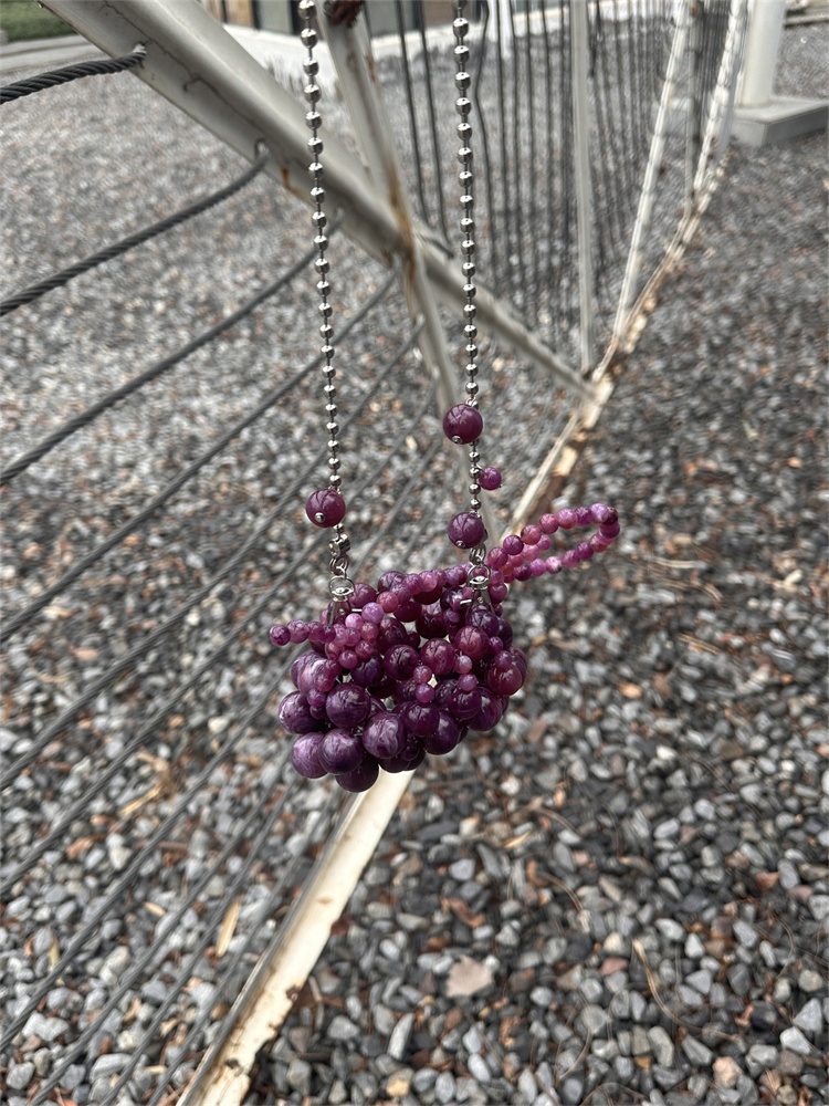 Girls Mini Purple Beaded  Clut - Luxury Bags Reseller recension och pris