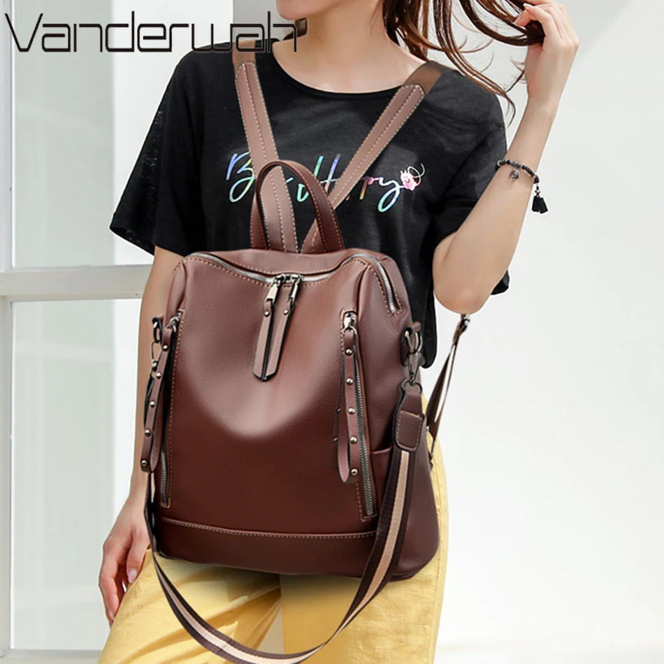 Brand Luxury Backpacks Soft Le - Luxury Bags Made recension och pris