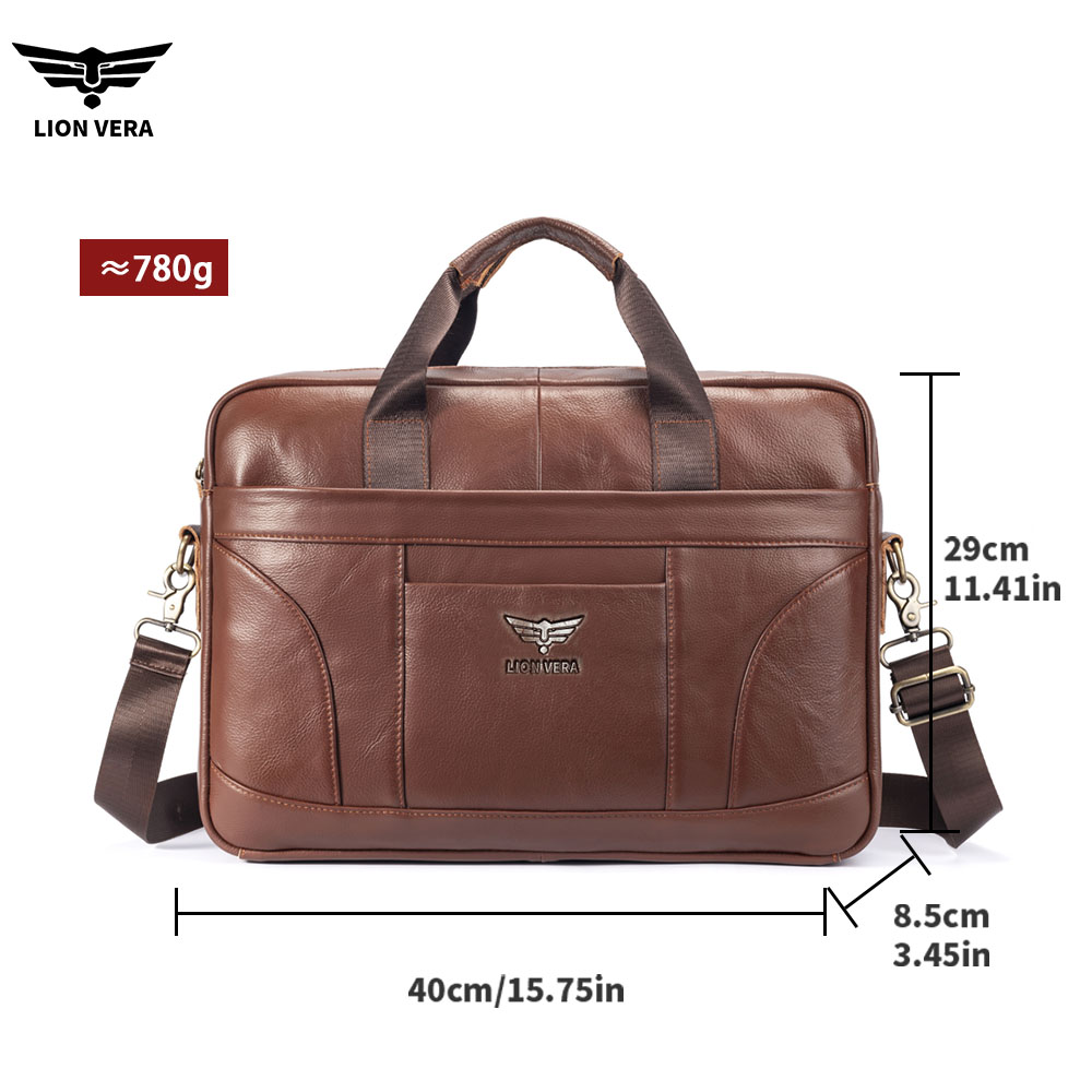 LION VERA Genuine Leather Buss - Luxury Bags For Laptop recension och pris