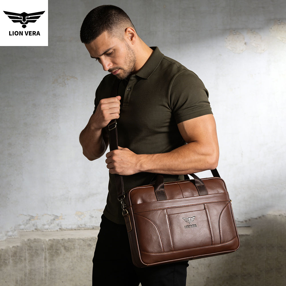 LION VERA Genuine Leather Buss - Luxury Bags For Laptop recension och pris